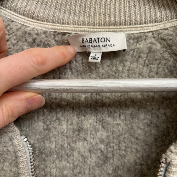 Aritzia bomber jacket sweater - Picture 2 of 4